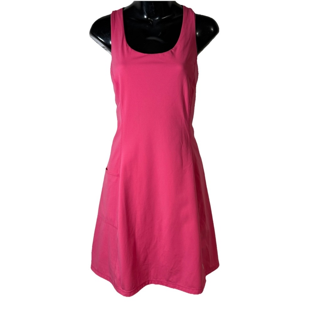 Sweaty Betty Racerback Workout Dress Women's 8-10 Built-in Shorts Hot Pink